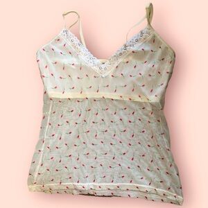 Vintage Women’s Rosette Rose camisole